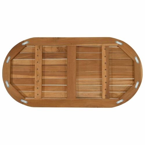 Gornji dio stola 80 x 40 x 2,5 cm Ovalni Čvrsto teak drvo - 80 x 40 cm Ovalno Cijena