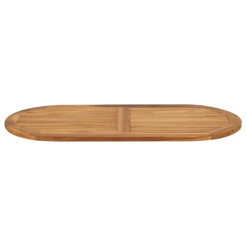 Gornji dio stola Ovalni Čvrsto teak drvo Prirodna - 110 x 55 cm Ovalno Cijena
