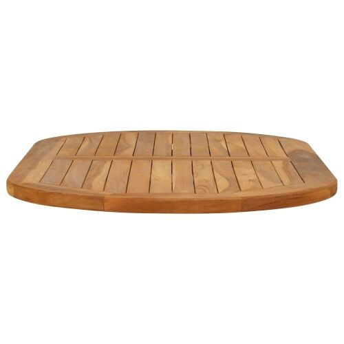Gornji dio stola Ovalni Čvrsto teak drvo Prirodna - 110 x 55 cm Ovalno Cijena