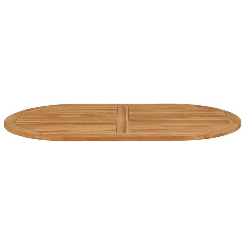 Gornji dio stola Ovalni Čvrsto teak drvo Prirodna - 120 x 70 cm Ovalno Cijena