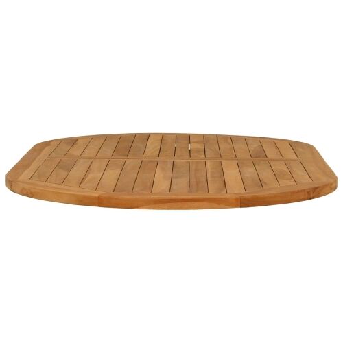 Gornji dio stola Ovalni Čvrsto teak drvo Prirodna - 120 x 70 cm Ovalno Cijena