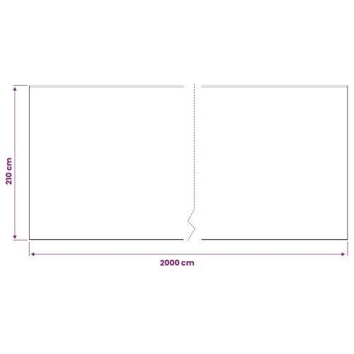 Prozračna ploča s ljepilom 12 kom. *Transparent*an HDPE - 210 x 2000 cm 12 Cijena