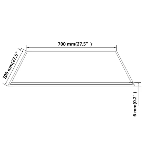 Ploča za Stol Kaljeno Staklo Pravokutna 700x700 mm - Transparentan 70 x 70 cm Cijena