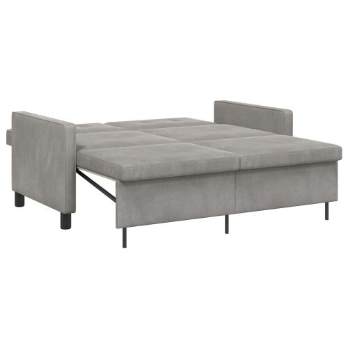 Krevet na razvlačenje Svjetlosiva 154 x 94,5 x 80,5 cm Tkanina - Svjetlosiva Cijena