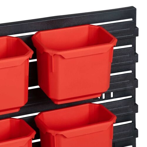 Stalak za kontejnere Crna i crvena 77,5 x 2 x 39 cm PP Cijena