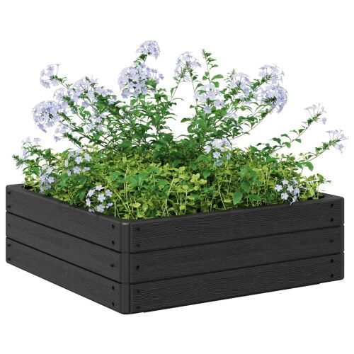 Povišena gredica Crna 75,5 x 75,5 x 25 cm PP Cijena