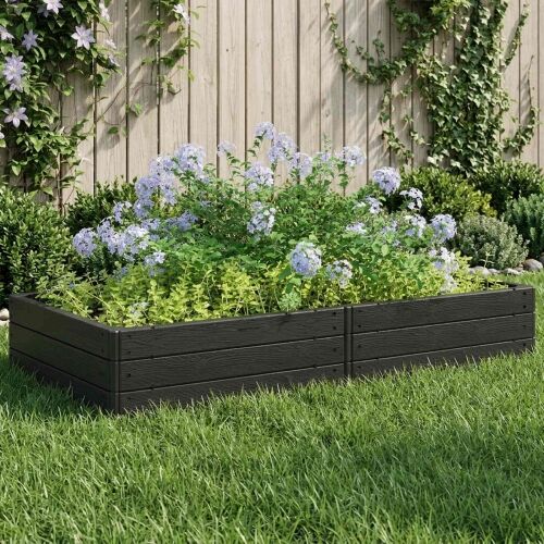 Povišena gredica Crna 151 x 75,5 x 25 cm PP Cijena