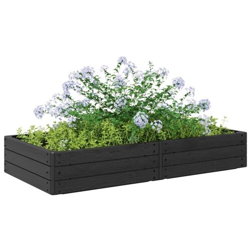 Povišena gredica Crna 151 x 75,5 x 25 cm PP Cijena
