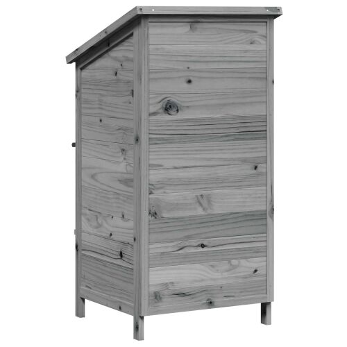 Vrtna Šupa s krovom Siva 59 x 56 x 113,5 cm Čvrsto drvo jele - Siva 59 x 56 x 113,5 cm Cijena