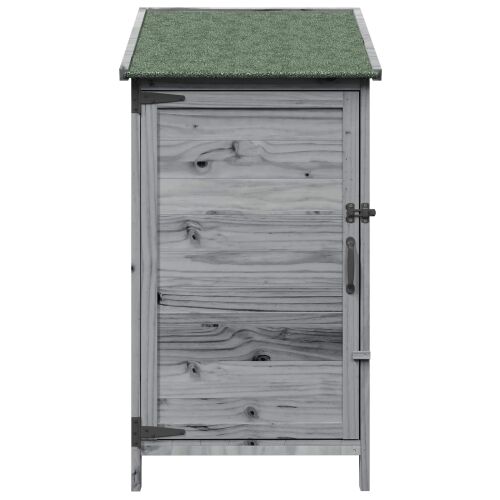 Vrtna Šupa s krovom Siva 59 x 56 x 113,5 cm Čvrsto drvo jele - Siva 59 x 56 x 113,5 cm Cijena