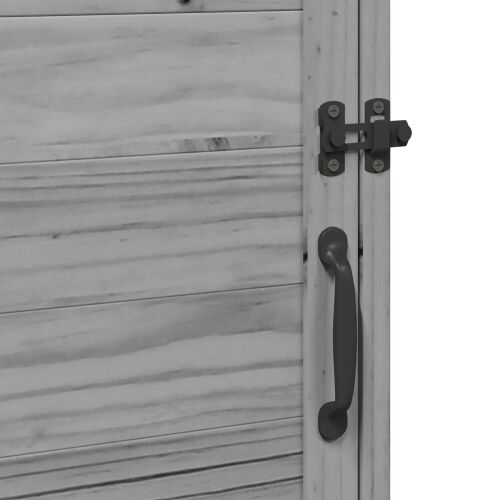 Vrtna Šupa s krovom Siva 59 x 56 x 113,5 cm Čvrsto drvo jele - Siva 59 x 56 x 113,5 cm Cijena