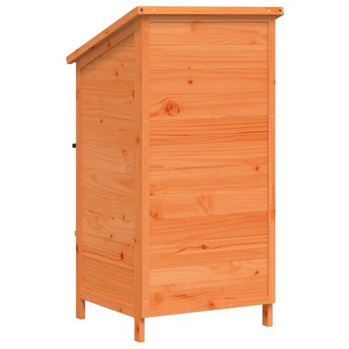 Vrtna Šupa s krovom Smeđa 59 x 56 x 113,5 cm Čvrsto drvo jele - Smeđa 59 x 56 x 113,5 cm Cijena