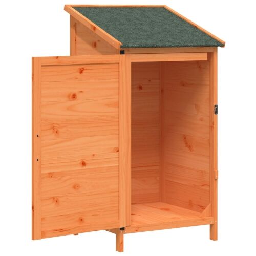 Vrtna Šupa s krovom Smeđa 59 x 56 x 113,5 cm Čvrsto drvo jele - Smeđa 59 x 56 x 113,5 cm Cijena
