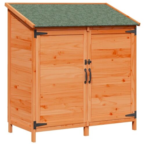 Vrtna Šupa Smeđa 106,5 x 56 x 113,5 cm Čvrsto drvo jele - Smeđa 106,5 x 56 x 113,5 cm Cijena