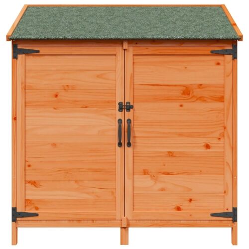 Vrtna Šupa Smeđa 106,5 x 56 x 113,5 cm Čvrsto drvo jele - Smeđa 106,5 x 56 x 113,5 cm Cijena