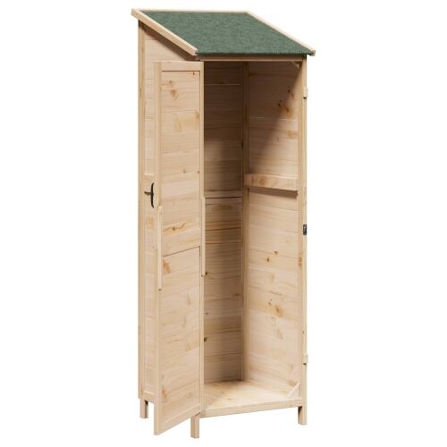 Vrtna Šupa Prirodna 59,5 x 56 x 176,5 cm Čvrsto drvo jele - Prirodna 59 x 56 x 176,5 cm Cijena