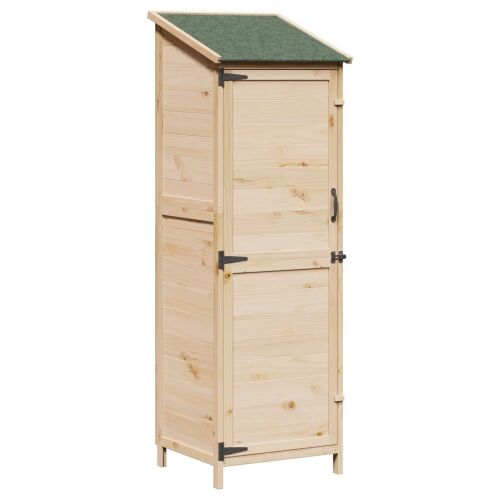 Vrtna Šupa Prirodna 59,5 x 56 x 176,5 cm Čvrsto drvo jele - Prirodna 59 x 56 x 176,5 cm Cijena