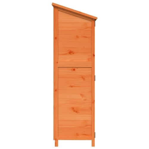 Vrtna Šupa s krovom Smeđa 59,5 x 56 x 176,5 cm Čvrsto drvo jele - Smeđa 59 x 56 x 176,5 cm Cijena