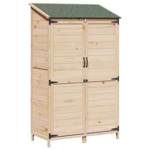 Vrtna Šupa Prirodna 106,5 x 56 x 176 cm Čvrsto drvo jele - Prirodna 106,5 x 56 x 176 cm Cijena