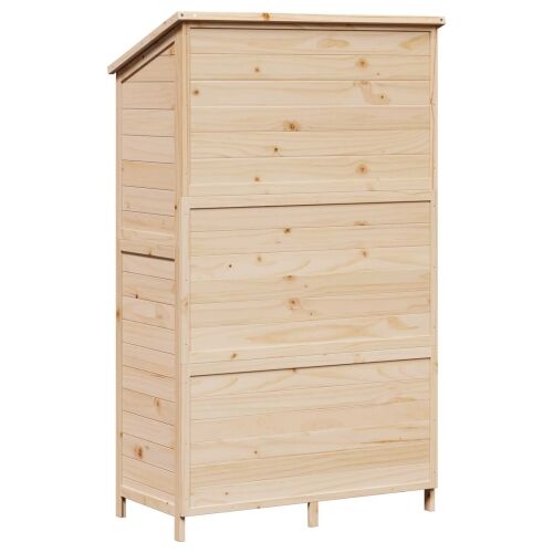 Vrtna Šupa Prirodna 106,5 x 56 x 176 cm Čvrsto drvo jele - Prirodna 106,5 x 56 x 176 cm Cijena