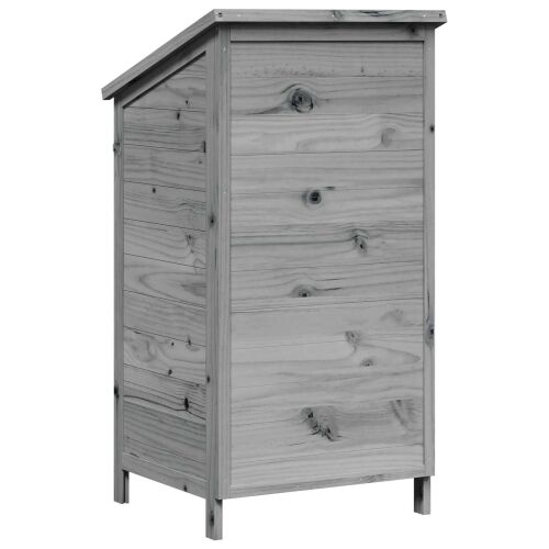 Vrtna Šupa s krovom Siva 59 x 56 x 113,5 cm Čvrsto drvo jele - Siva 59 x 56 x 113,5 cm Cijena