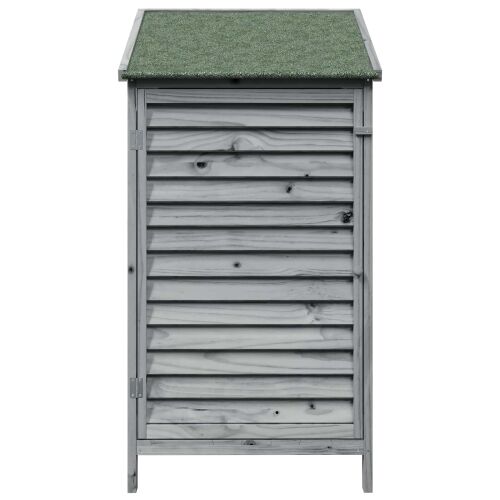 Vrtna Šupa s krovom Siva 59 x 56 x 113,5 cm Čvrsto drvo jele - Siva 59 x 56 x 113,5 cm Cijena