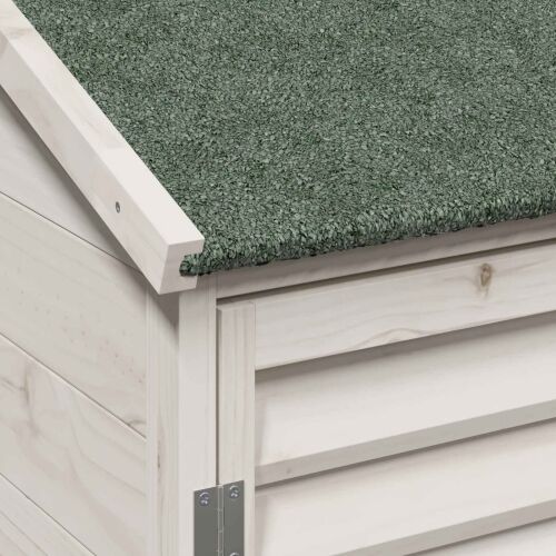 Vrtna Šupa s krovom Bijela 106 x 56 x 113,5 cm Čvrsto drvo jele - Bijela 106 x 56 x 113,5 cm Cijena