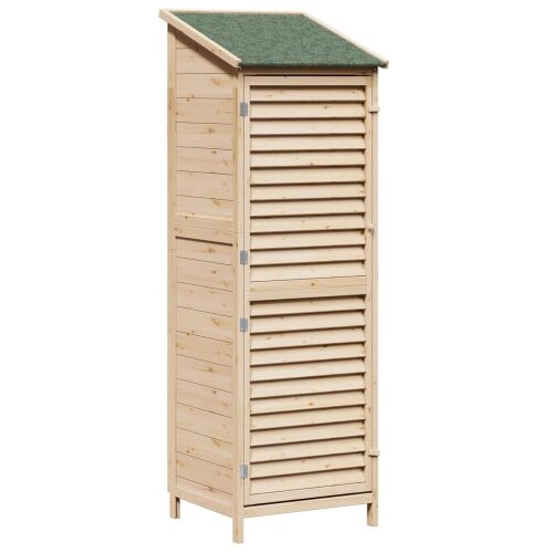 Vrtna Šupa s krovom Prirodna 59 x 56 x 176 cm Čvrsto drvo jele - Prirodna 59 x 56 x 176 cm Cijena