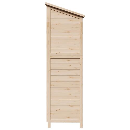 Vrtna Šupa s krovom Prirodna 59 x 56 x 176 cm Čvrsto drvo jele - Prirodna 59 x 56 x 176 cm Cijena
