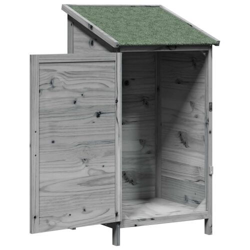 Vrtna Šupa Siva 59,5 x 56 x 113,5 cm Čvrsto drvo jele - Siva 59 x 56 x 113,5 cm Cijena