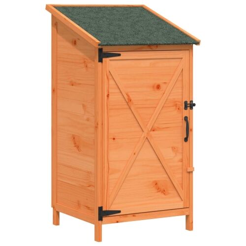 Vrtna Šupa Smeđa 59,5 x 56 x 113,5 cm Čvrsto drvo jele - Smeđa 59 x 56 x 113,5 cm Cijena