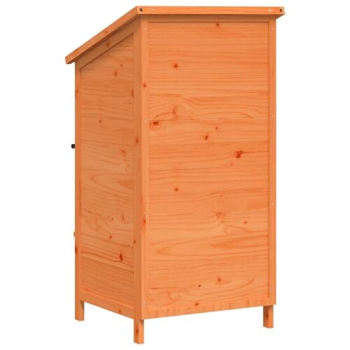 Vrtna Šupa Smeđa 59,5 x 56 x 113,5 cm Čvrsto drvo jele - Smeđa 59 x 56 x 113,5 cm Cijena