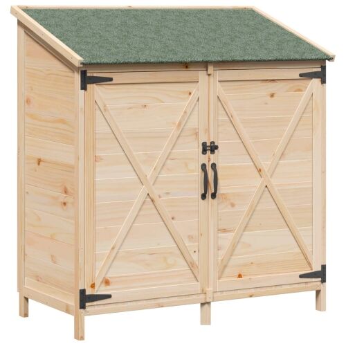 Vrtna Šupa Prirodna 106 x 56 x 113,5 cm Čvrsto drvo jele - Prirodna 106,5 x 56 x 113,5 cm Cijena