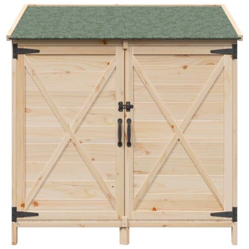 Vrtna Šupa Prirodna 106 x 56 x 113,5 cm Čvrsto drvo jele - Prirodna 106,5 x 56 x 113,5 cm Cijena