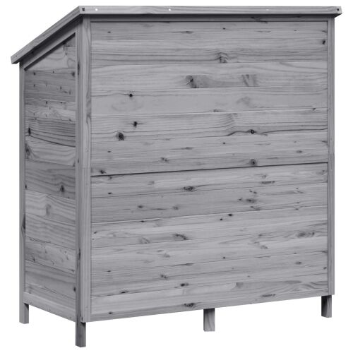 Vrtna Šupa Siva 106 x 56 x 113,5 cm Čvrsto drvo jele - Siva 106,5 x 56 x 113,5 cm Cijena