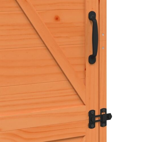 Vrtna Šupa Smeđa 59,5 x 56 x 176,5 cm Čvrsto drvo jele - Smeđa 59 x 56 x 176,5 cm Cijena