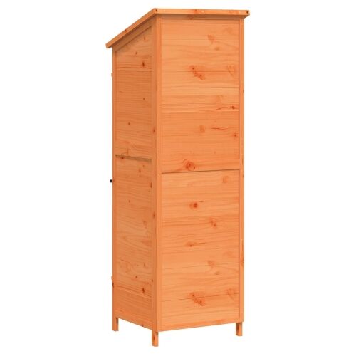 Vrtna Šupa Smeđa 59,5 x 56 x 176,5 cm Čvrsto drvo jele - Smeđa 59 x 56 x 176,5 cm Cijena