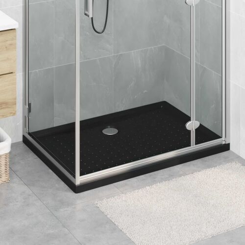 Podloga za tuš s točkicama 100 x 70 x 4 cm ABS Crna - 70 x 100 x 4 cm Crna Cijena