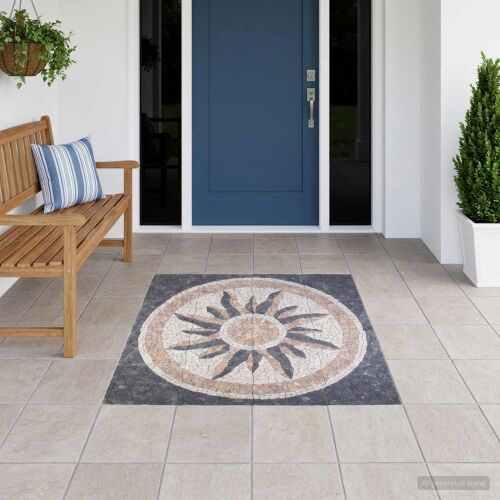Mosaik pločice sa suncem Šareni 120 x 120 cm Mramor - Sunce Cijena