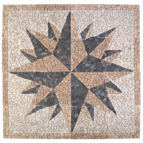 Mozaik pločice uzorka vjetra Šareni 120 x 120 cm Mramor - Vjetar Cijena