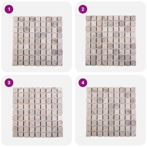 Mozaik pločice Krem 30 x 30 cm Mramor - Krem Cijena
