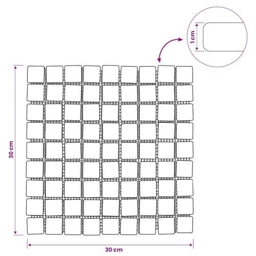 Mozaik pločice Krem 30 x 30 cm Mramor - Krem Cijena