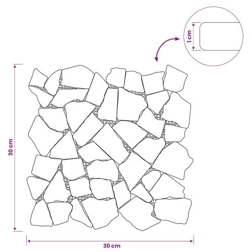 Mozaik pločice Krem 30 x 30 cm Mramor - Krem Cijena