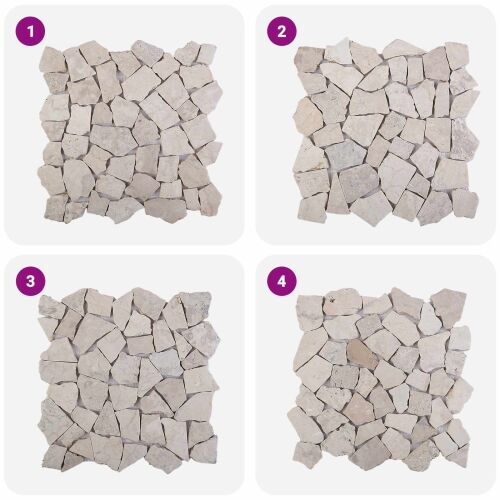 Mozaik pločice Krem 30 x 30 cm Mramor - Krem Cijena