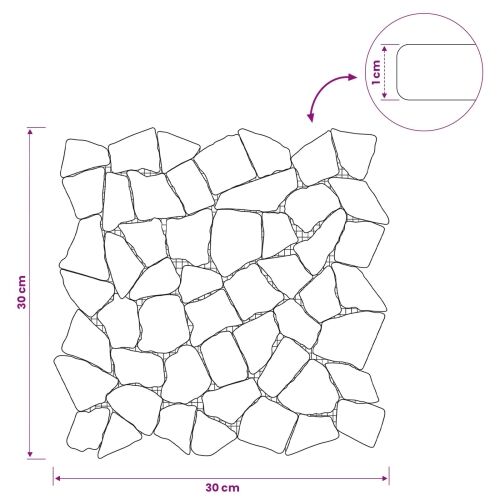 Mozaik pločice Svjetlosiva 30 x 30 cm Mramor - Svjetlosiva Cijena