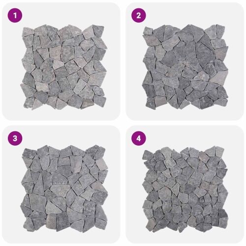 Mozaik pločice Svjetlosiva 30 x 30 cm Mramor - Svjetlosiva Cijena