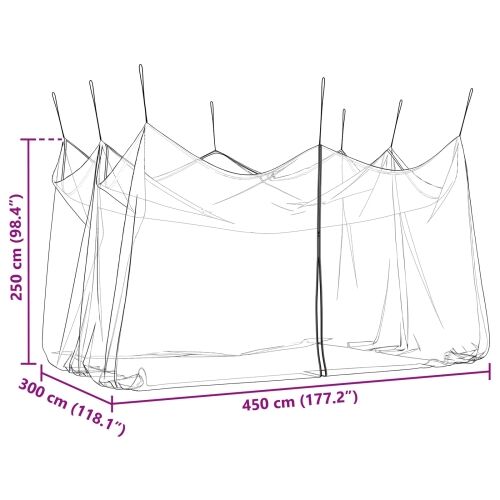 Vrtna mreža protiv komaraca 220 mesh Bijela 3 x 4,5 x 2,5 m - Bijela 3 x 4,5 x 2,5 m Cijena