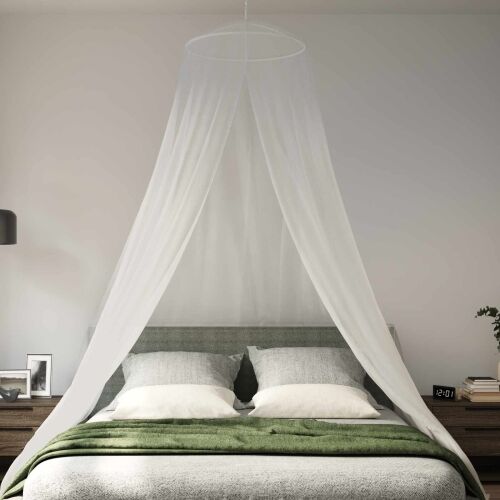 Mreža za komarce za krevet 3 kom. 156 mesh Bijela ⌀56 x 220 cm - 1270 cm Bijela 3 Cijena