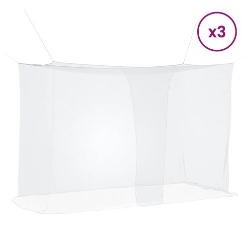 Mreža za komarce za krevet 3 kom. 156 mesh Bijela Poliester - 220 x 100 x 150 cm Bijela 3 Cijena