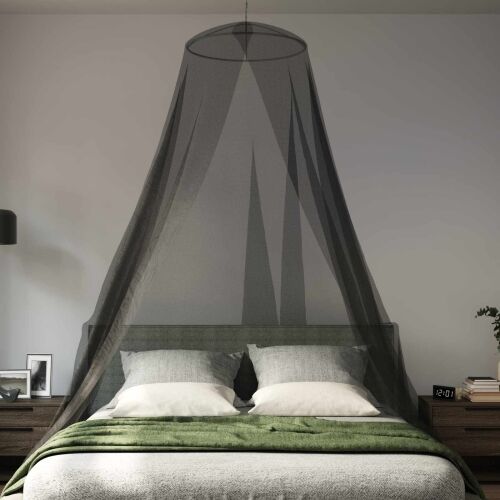 Mreža za komarce za krevet 156 mesh Crna ⌀56 x 220 cm Poliester - 850 cm Crna 1 Cijena